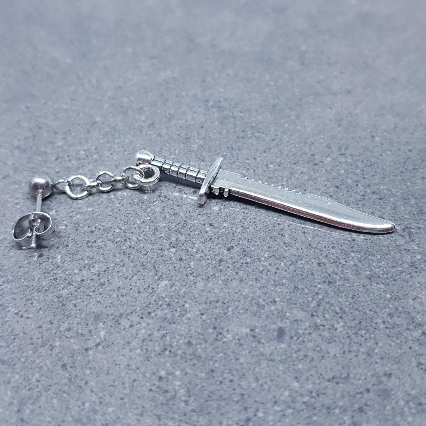 Dagger Earrings, Hypoallergenic Ear Wires, Surgical Steel Hypoallergenic Studs, Handmade Item, Gothic Jewellery, UK