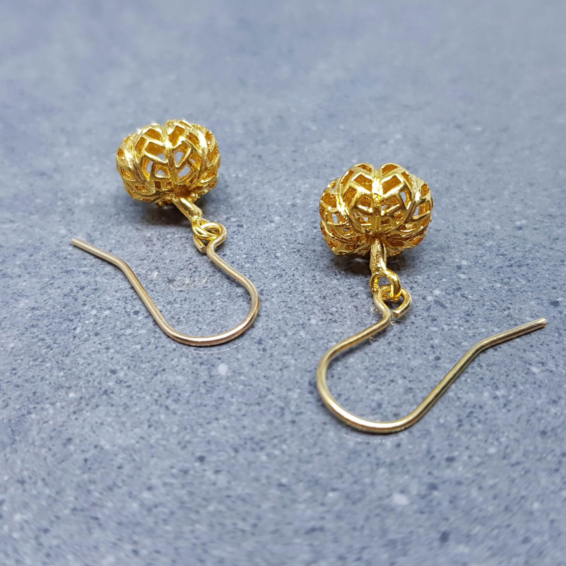 Brass Pumpkin Earrings, Hypoallergenic Ear Wires, Jack O'lantern Earrings, Scary Pumpkin Jewelry, Autumn Earrings, Fall Halloween