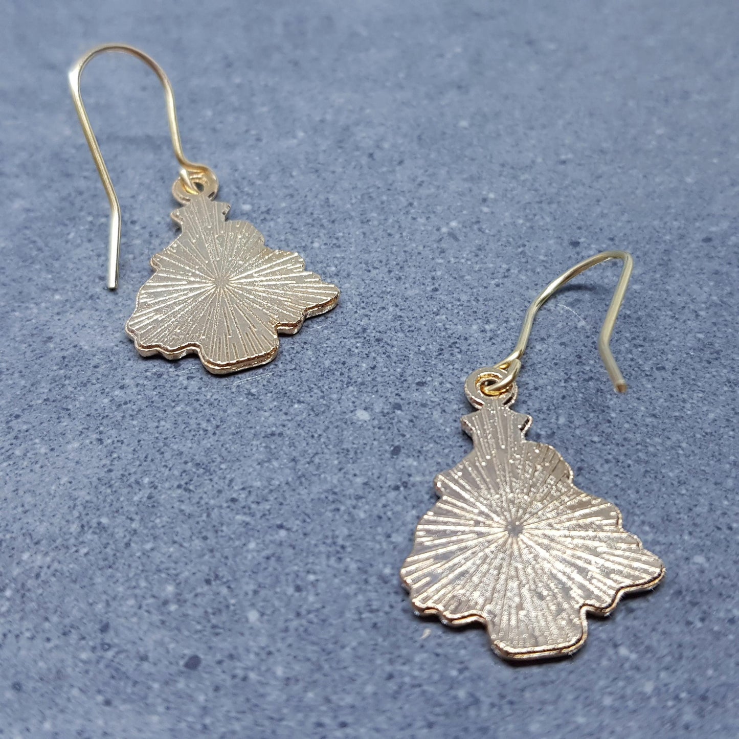 Christmas Tree Earrings, Choice of Ear Wires, Gold Christmas Earrings, Festive Earrings, Green, Red, Yellow Enamelling, Christmas Tree