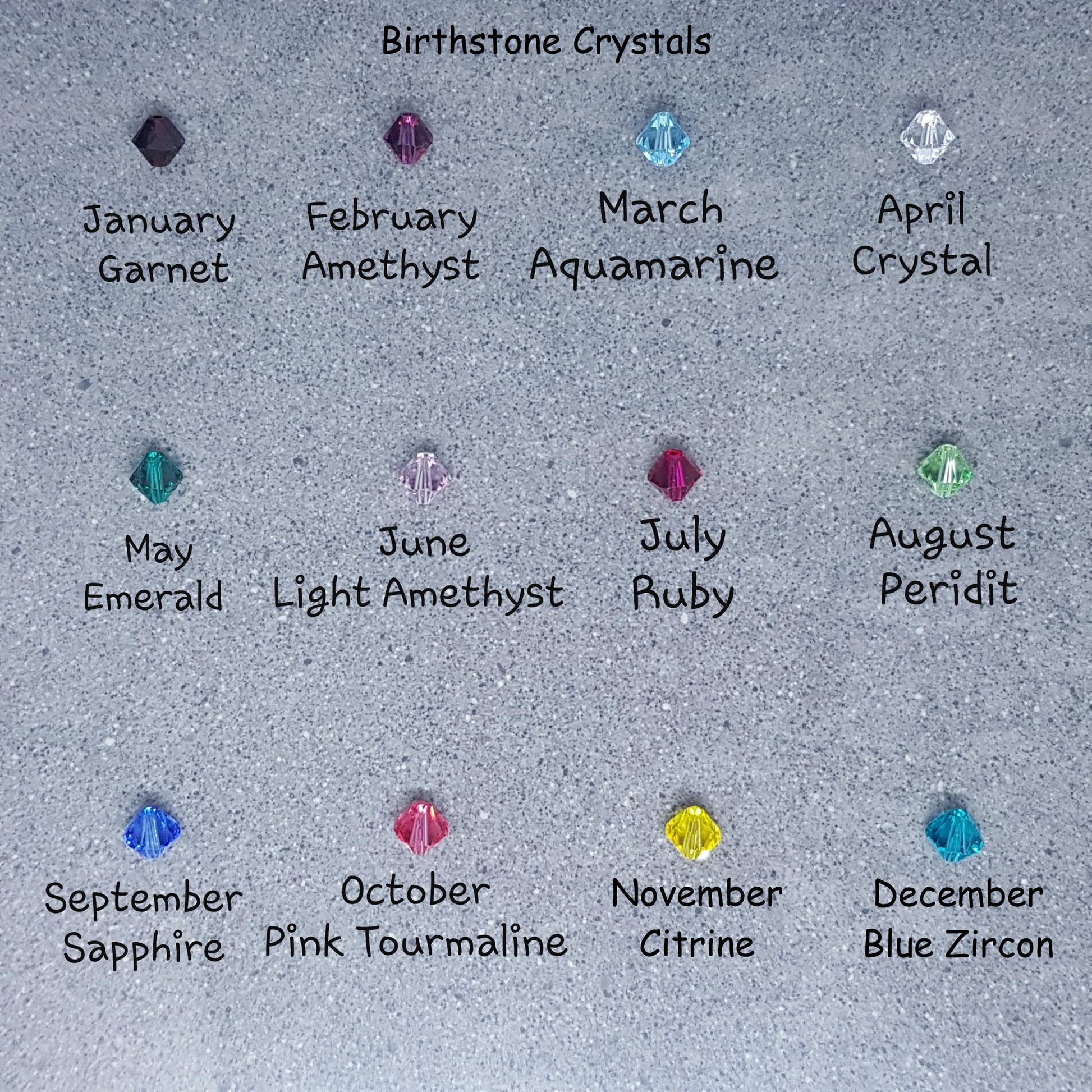 Family Birthstone Flower Necklace with a Choice of Chains, Personalised Jewelry, Special Occasion, Multi Birth Month, PRIMERO Crystals®