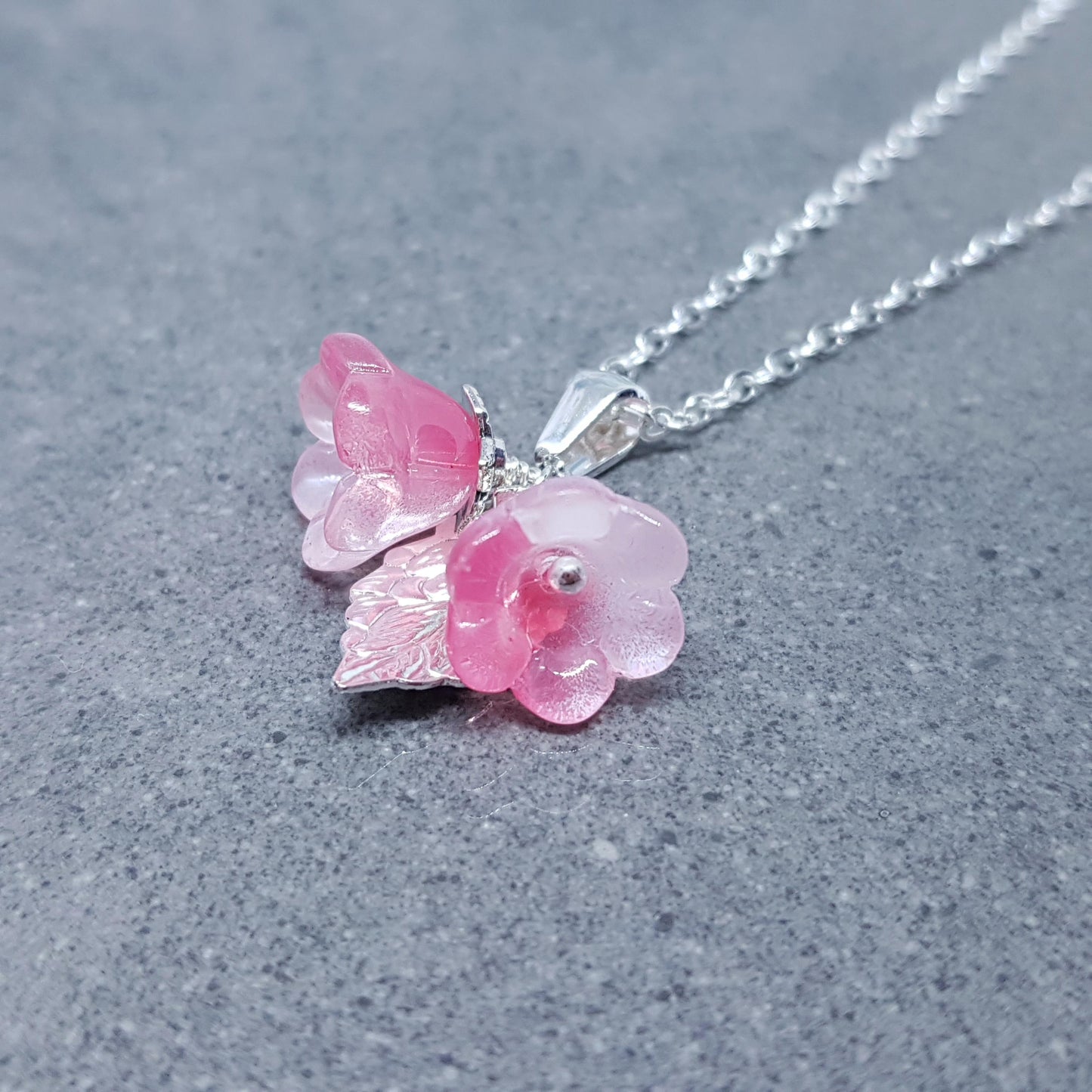 Flower Earrings, Hypoallergenic Ear Wires, Pink Earrings, Boho Jewelry, Glass Jewelry, Simple Vintage Earrings