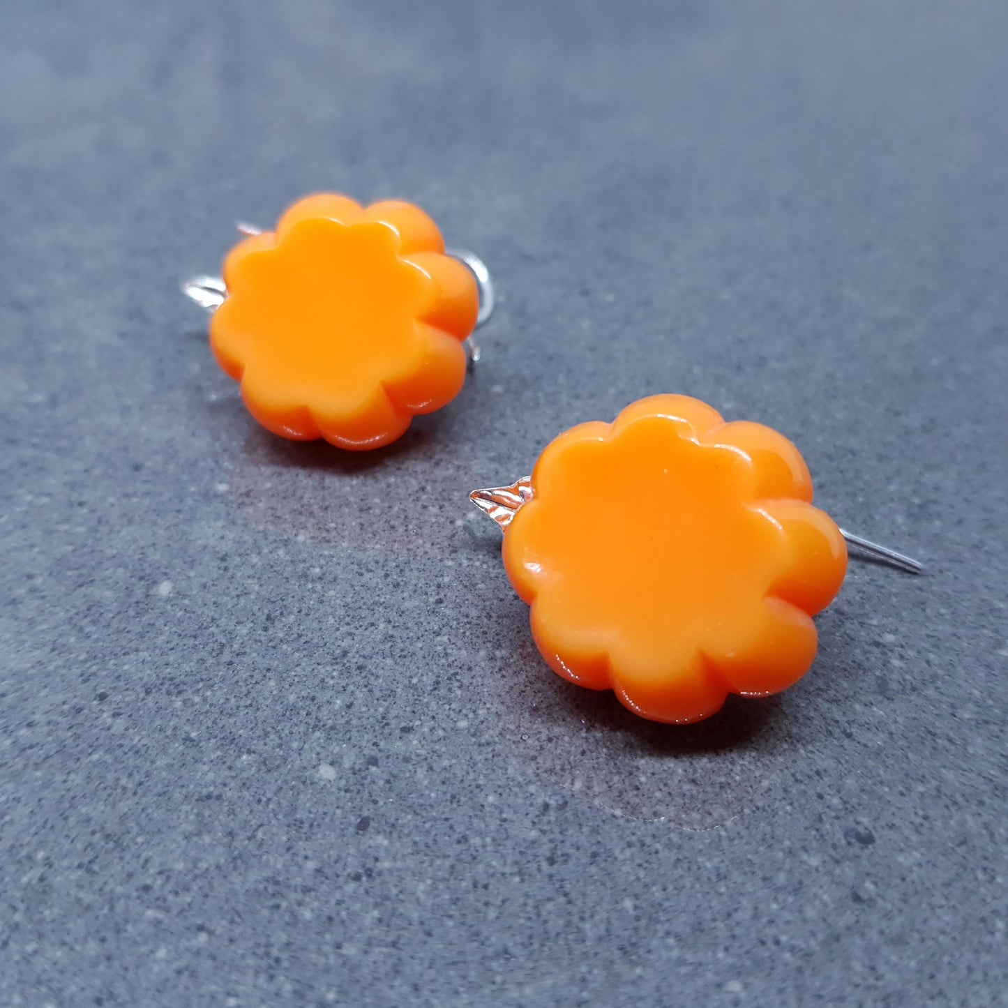 Pumpkin Earrings with a Choice of Wires, Autumn Fall Jewellery