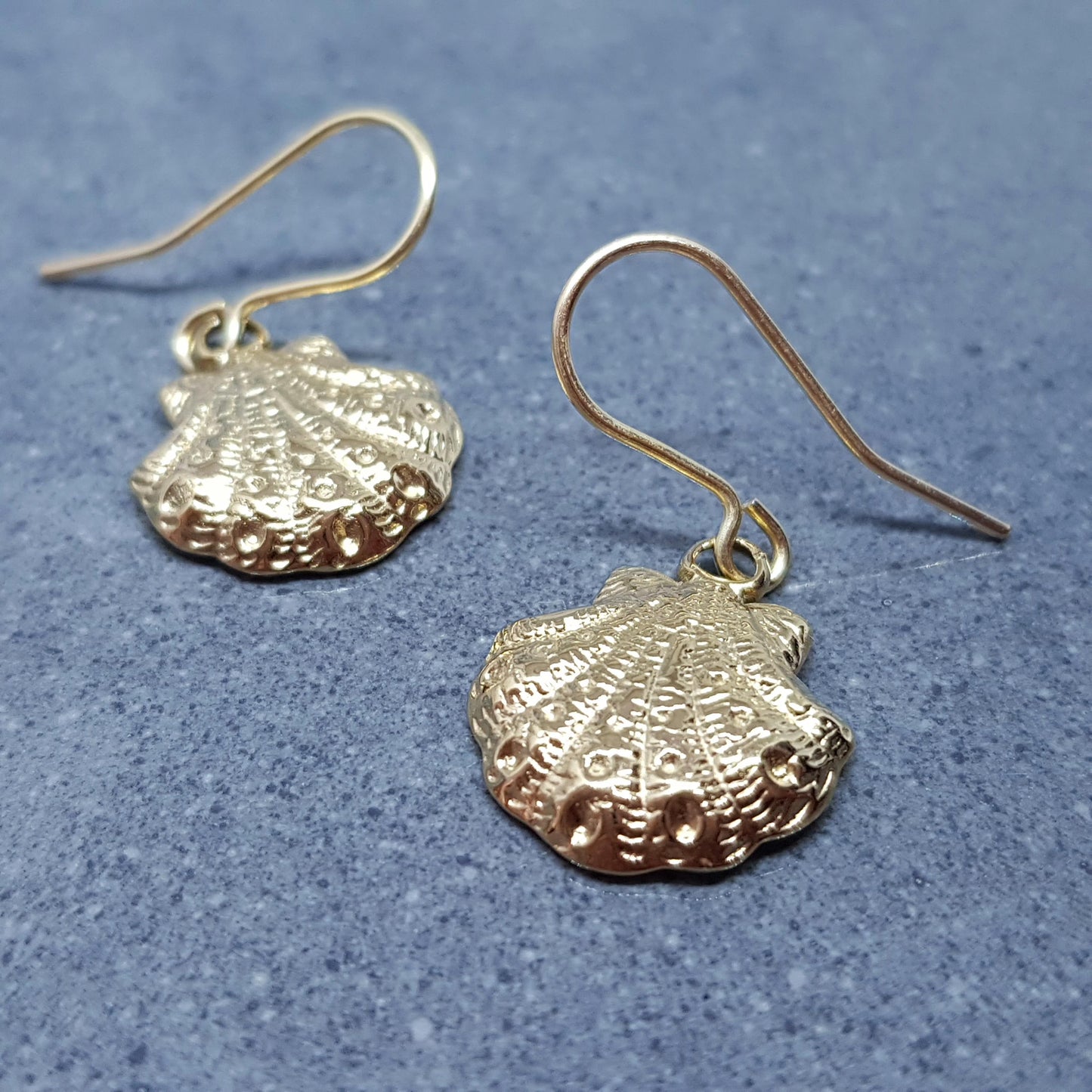 Shell Earrings with a choice of Ear Wires Ear, Stainless Steel 18k Gold Plated