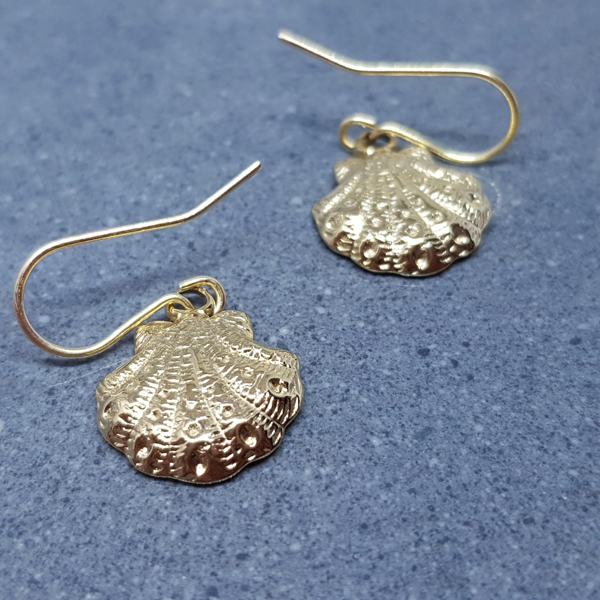 Shell Earrings with a choice of Ear Wires Ear, Stainless Steel 18k Gold Plated