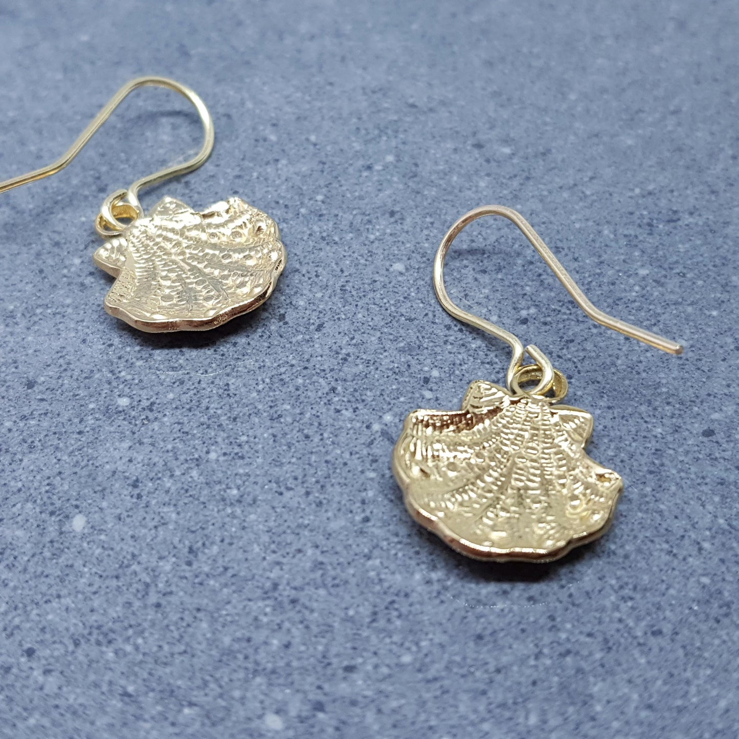 Shell Earrings with a choice of Ear Wires Ear, Stainless Steel 18k Gold Plated