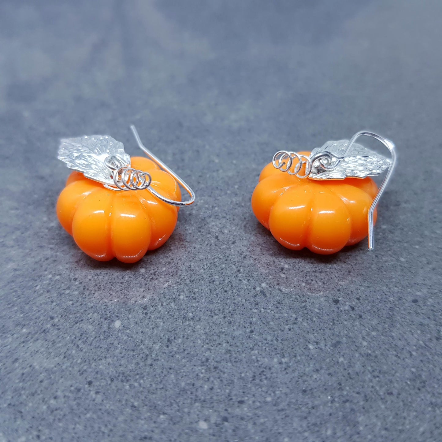 Pumpkin Earrings with a Choice of Wires, Autumn Fall Jewellery