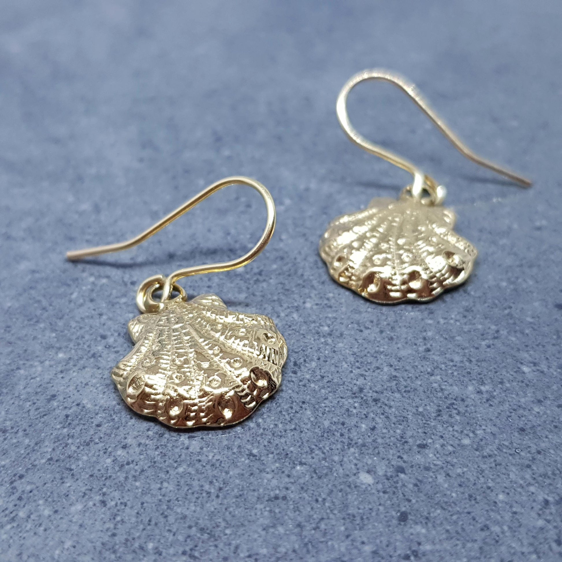Shell Earrings with a choice of Ear Wires Ear, Stainless Steel 18k Gold Plated