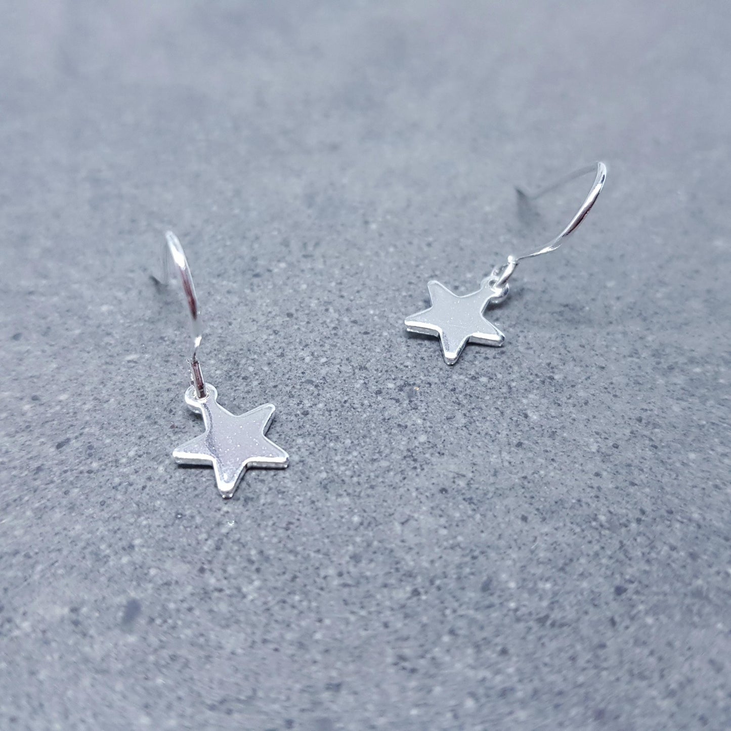 Star Earrings, with a Choice of Ear Wires, Stainless Steel Earrings