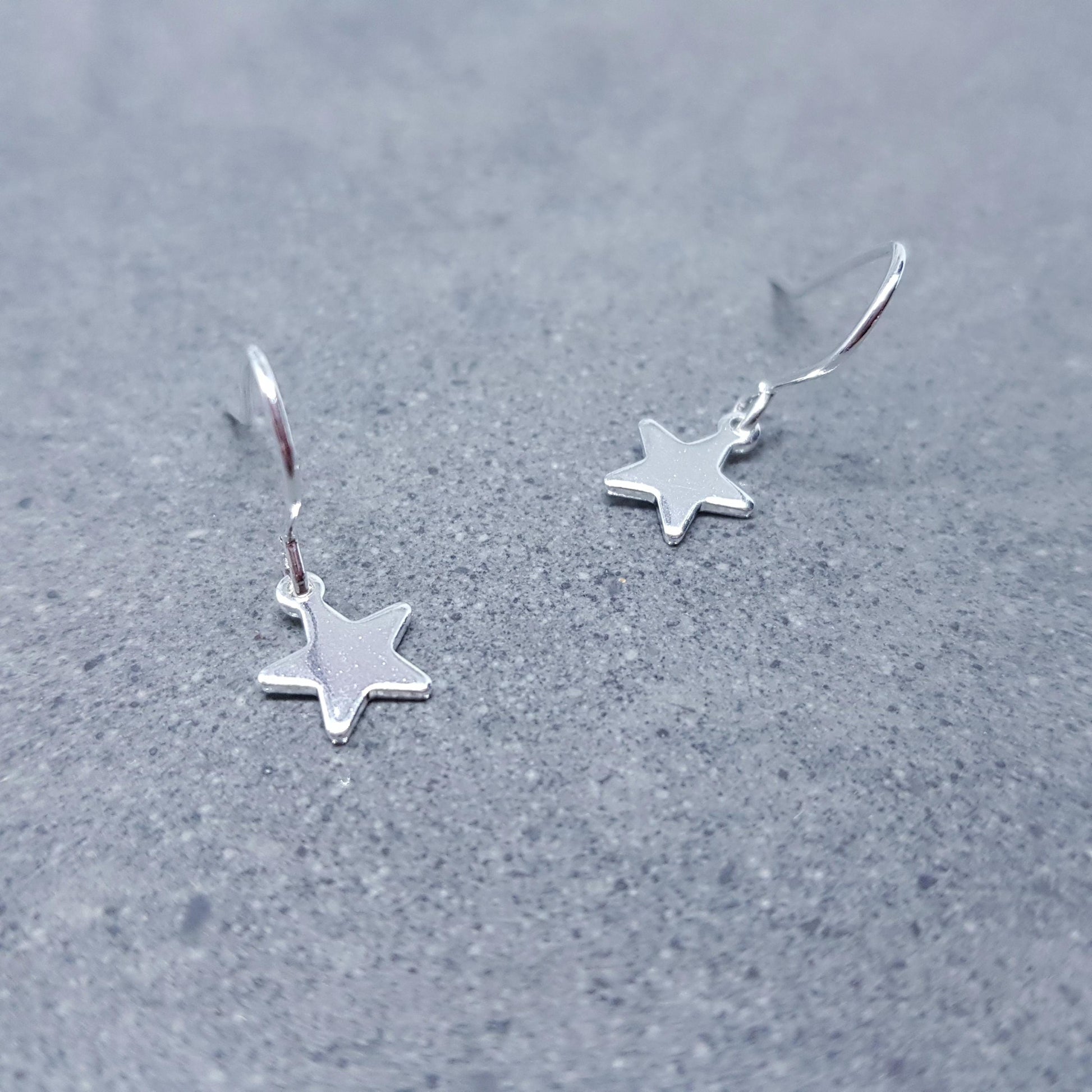 Star Earrings, with a Choice of Ear Wires, Stainless Steel Earrings
