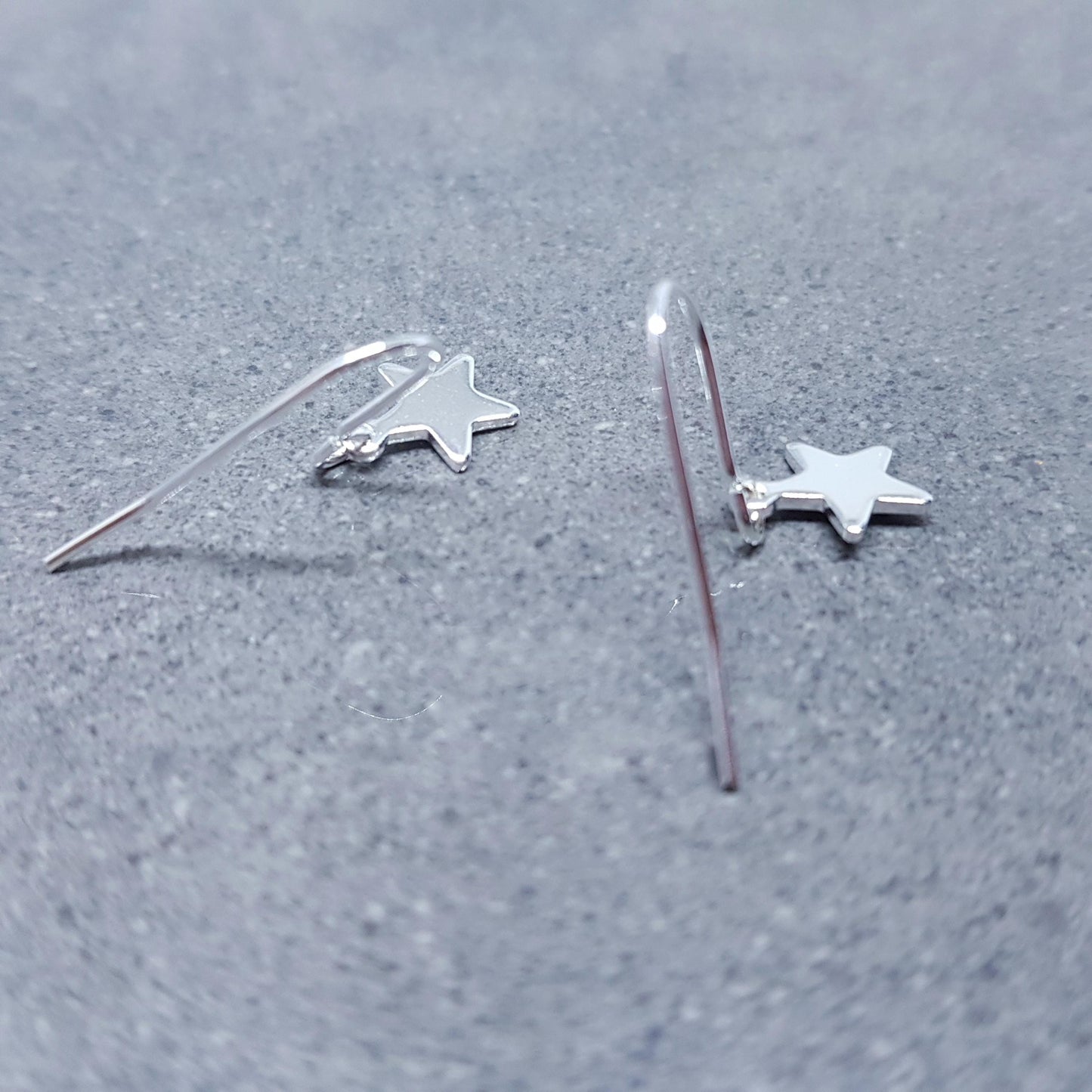 Star Earrings, with a Choice of Ear Wires, Stainless Steel Earrings