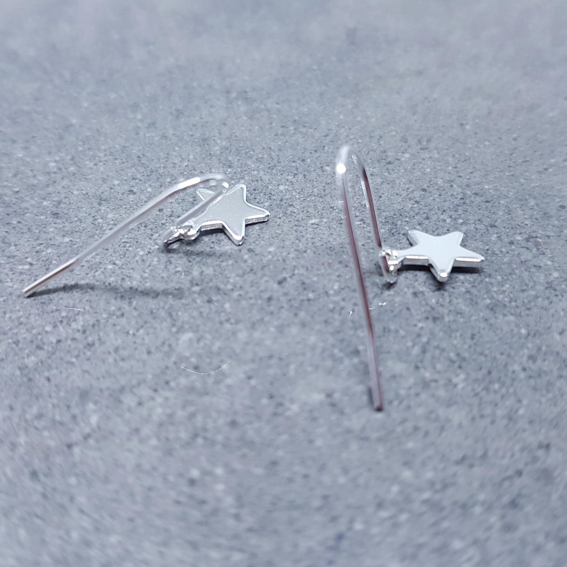 Star Earrings, with a Choice of Ear Wires, Stainless Steel Earrings