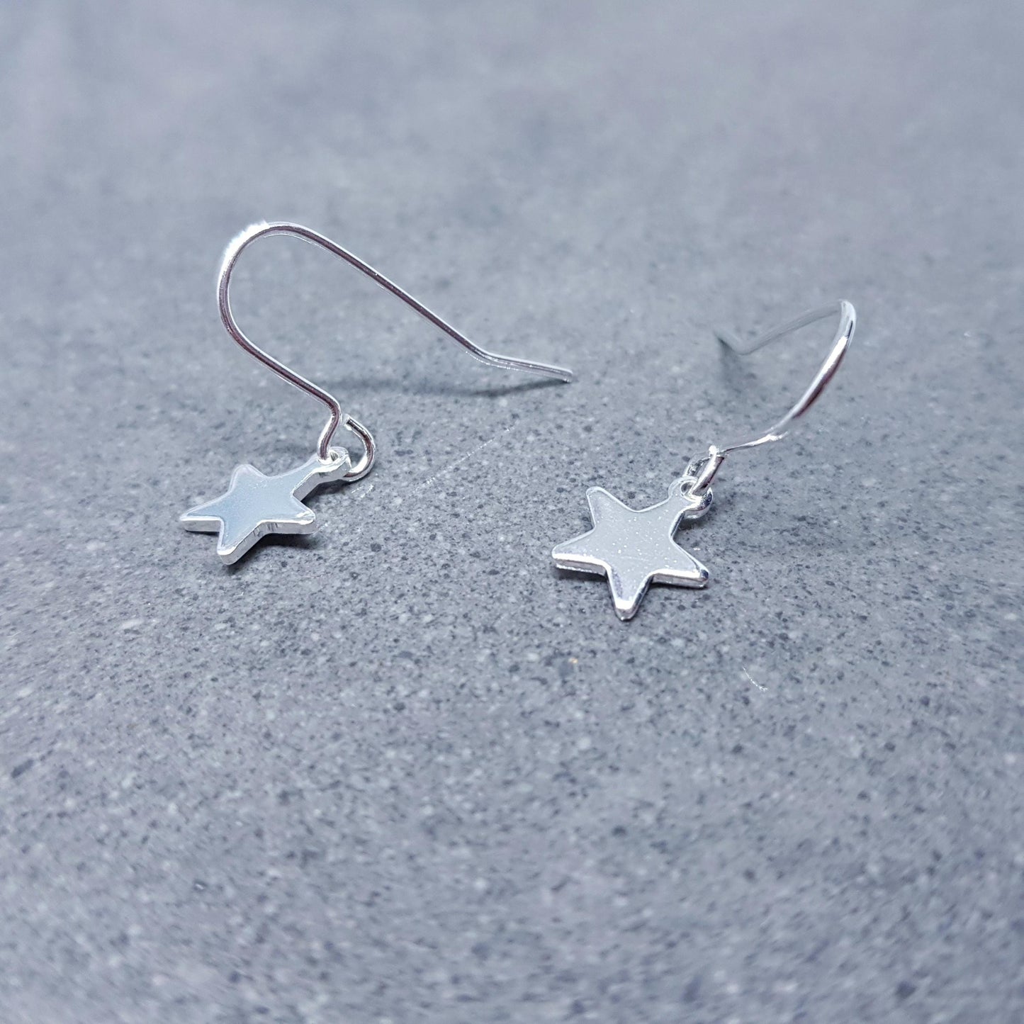 Star Earrings, with a Choice of Ear Wires, Stainless Steel Earrings