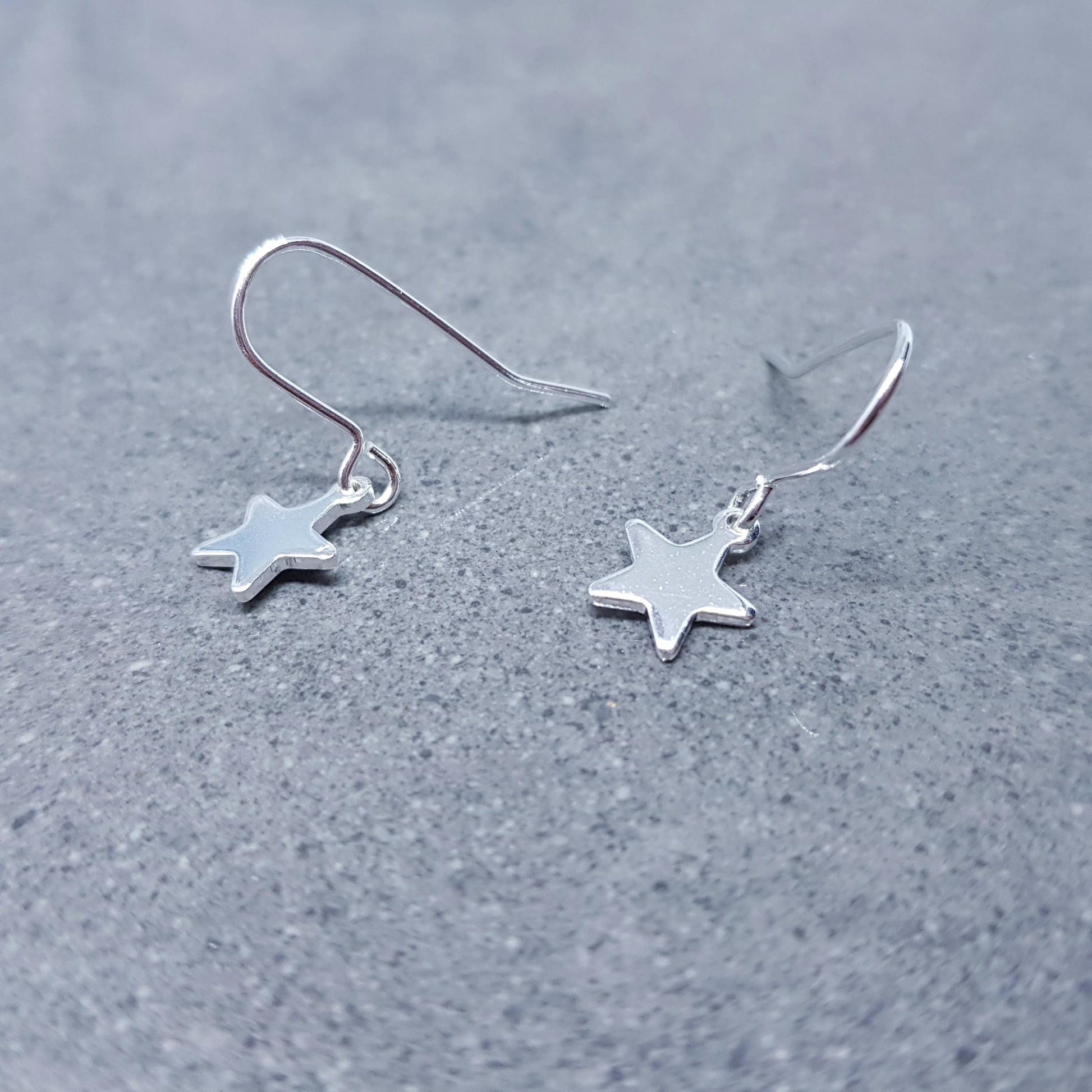 Star Earrings, with a Choice of Ear Wires, Stainless Steel Earrings
