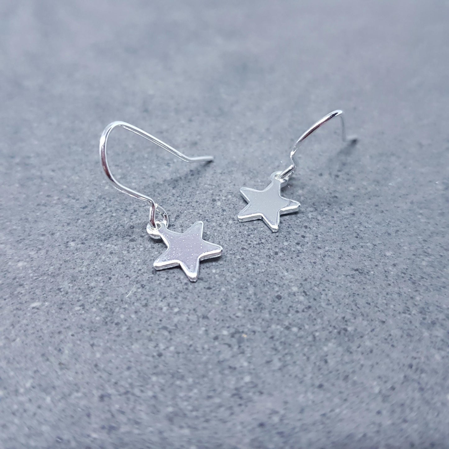 Star Earrings, with a Choice of Ear Wires, Stainless Steel Earrings