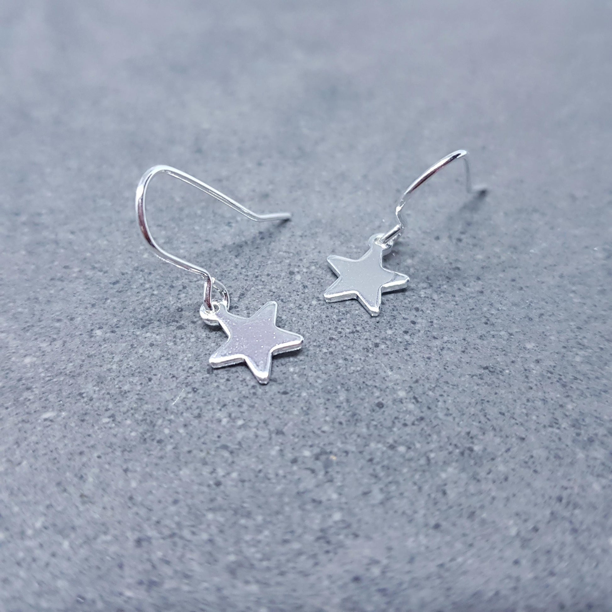 Star Earrings, with a Choice of Ear Wires, Stainless Steel Earrings