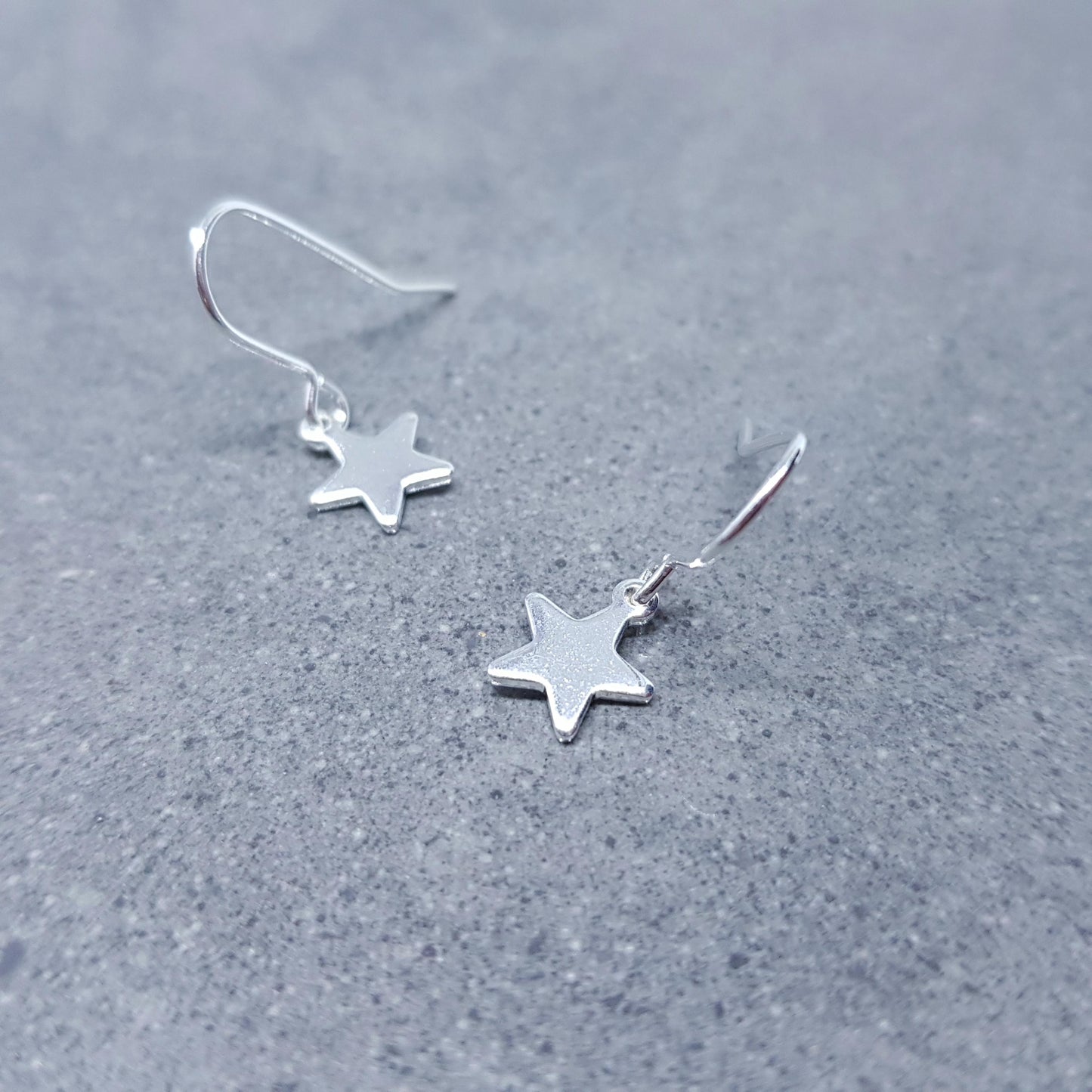 Star Earrings, with a Choice of Ear Wires, Stainless Steel Earrings