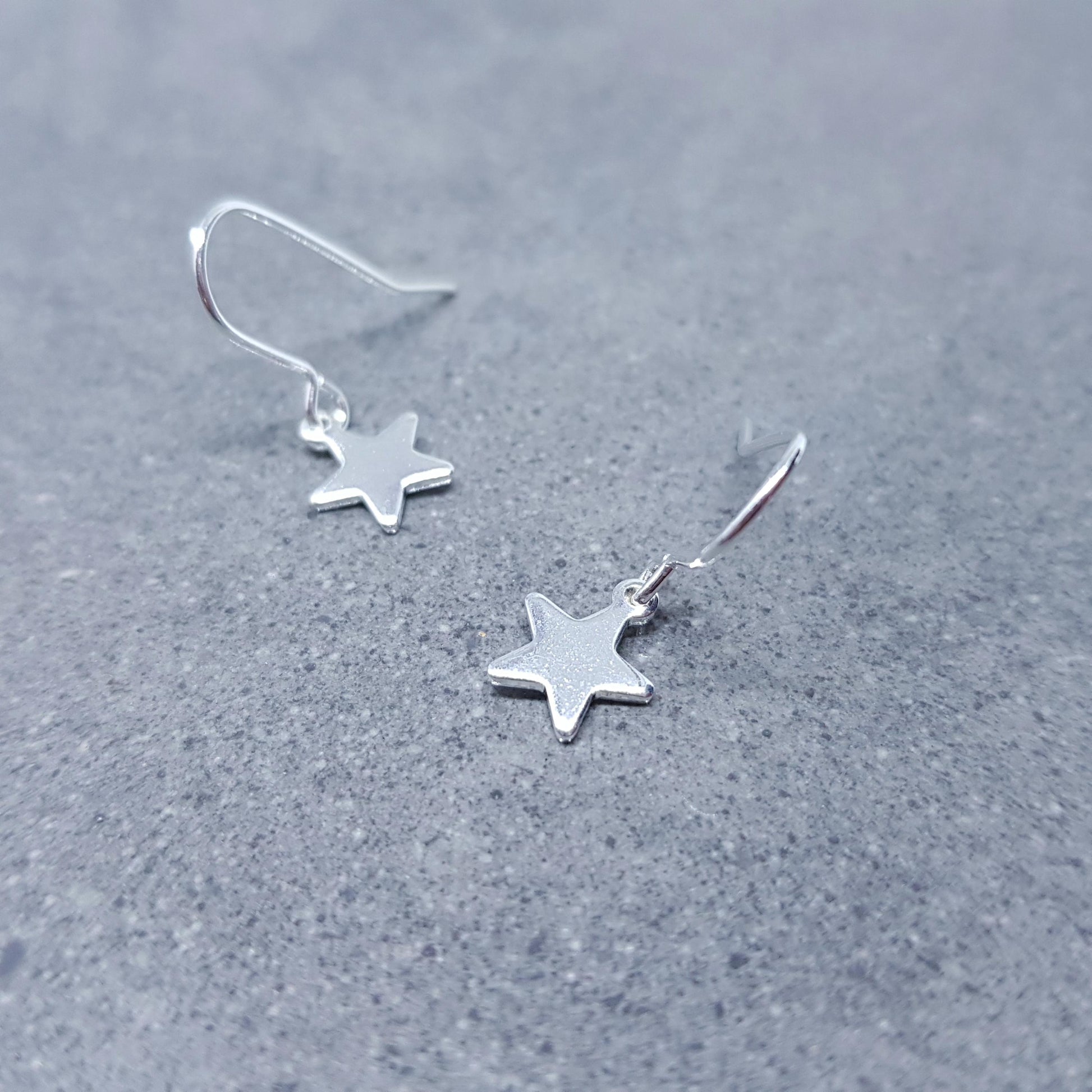 Star Earrings, with a Choice of Ear Wires, Stainless Steel Earrings