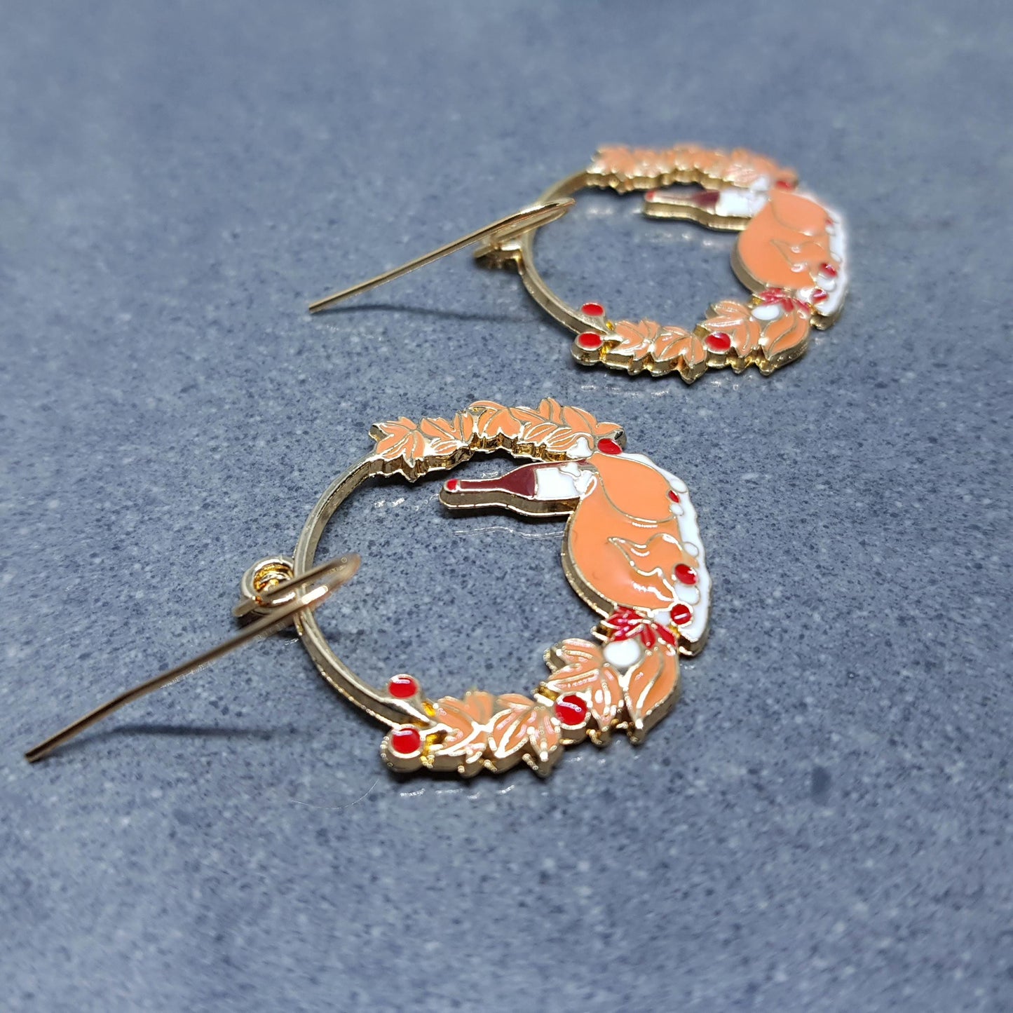 Christmas Dinner Earrings with a choice of Ear Wires, Thanksgiving Turkey