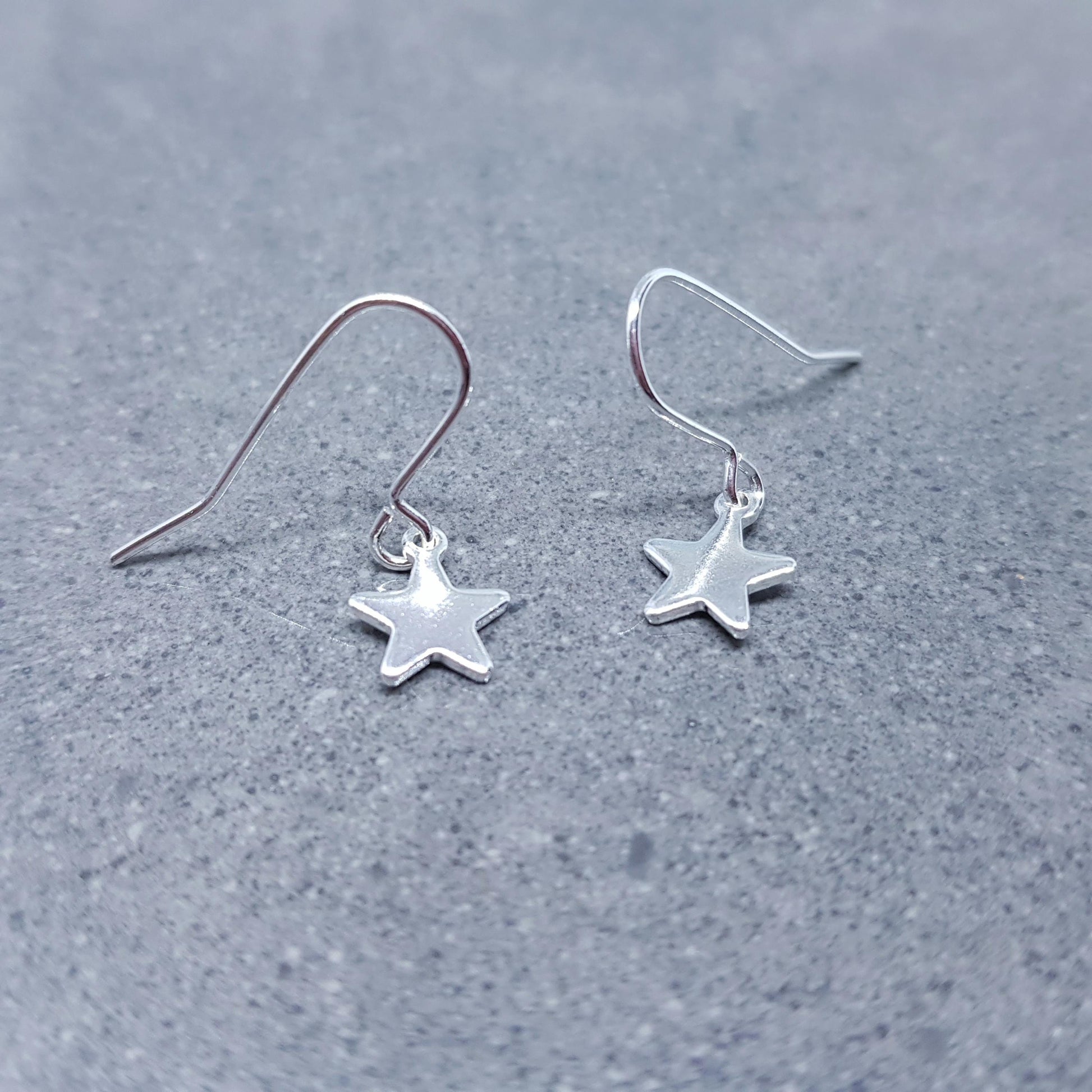 Star Earrings, with a Choice of Ear Wires, Stainless Steel Earrings