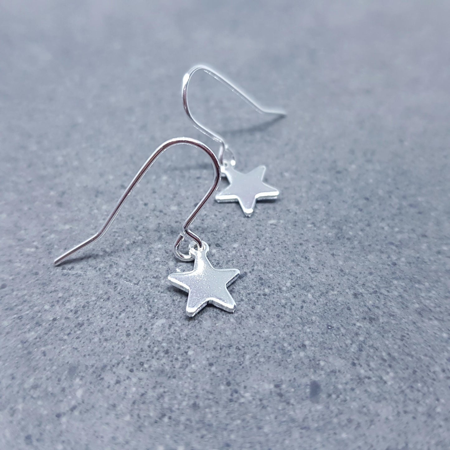 Star Earrings, with a Choice of Ear Wires, Stainless Steel Earrings