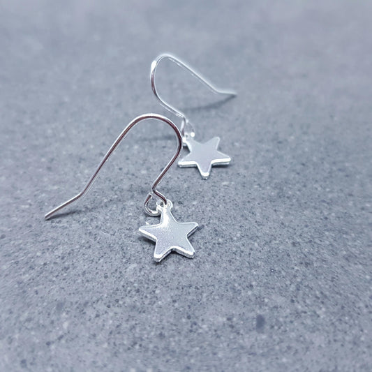 Star Earrings, with a Choice of Ear Wires, Stainless Steel Earrings
