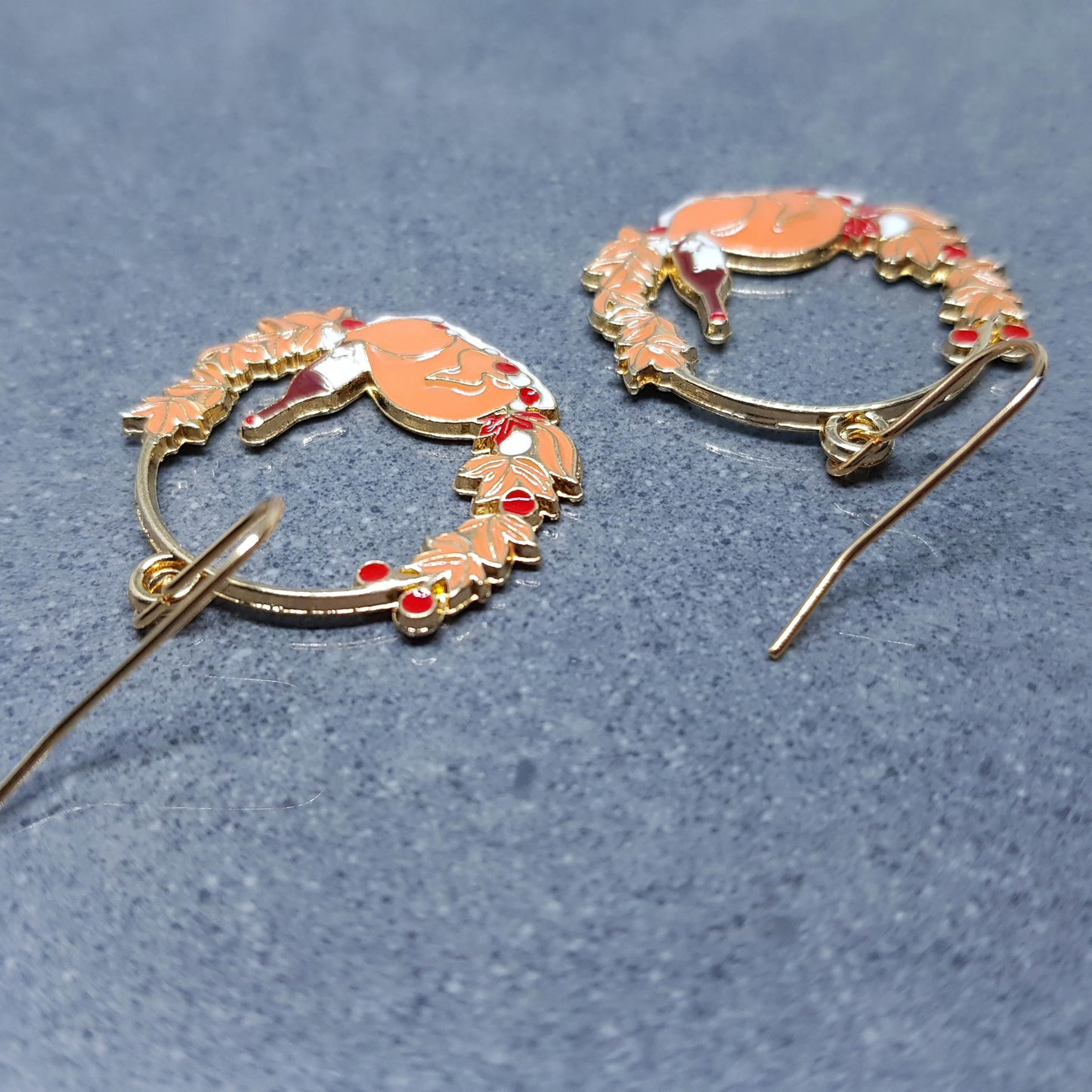 Christmas Dinner Earrings with a choice of Ear Wires, Thanksgiving Turkey
