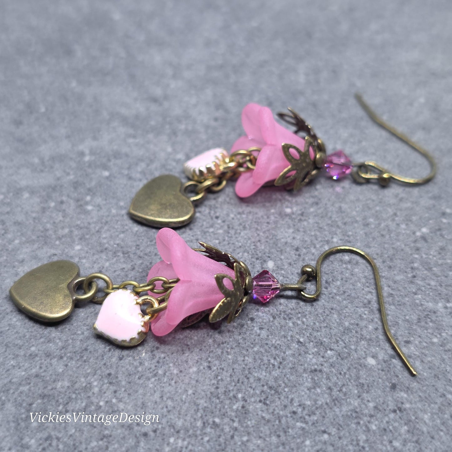 Flower Earrings, Hypoallergenic or Sterling Silver Ear Wires, PRIMERO Crystals® Earrings