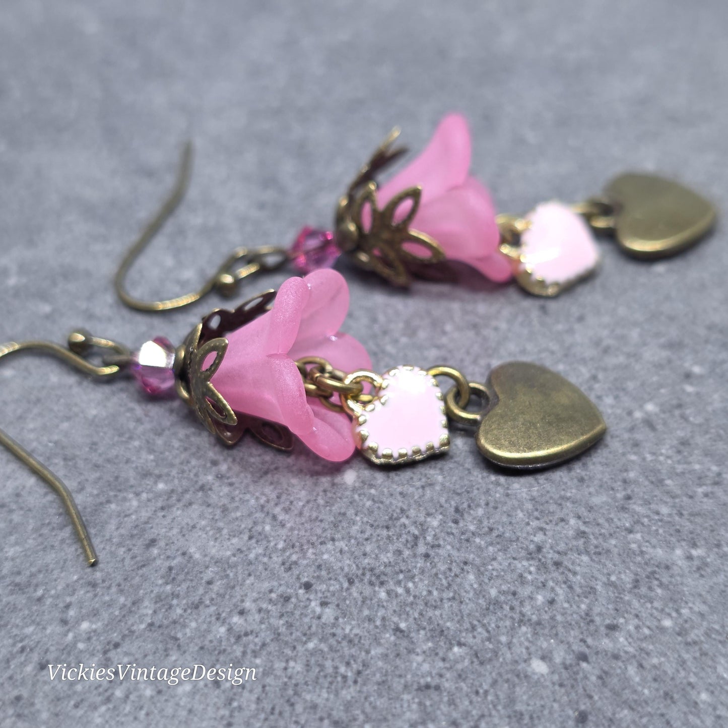 Flower Earrings, Hypoallergenic or Sterling Silver Ear Wires, PRIMERO Crystals® Earrings
