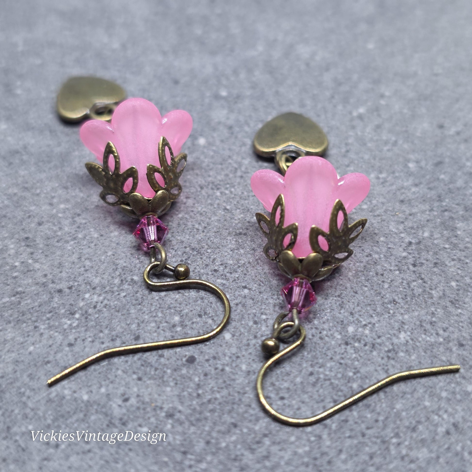 Flower Earrings, Hypoallergenic or Sterling Silver Ear Wires, PRIMERO Crystals® Earrings