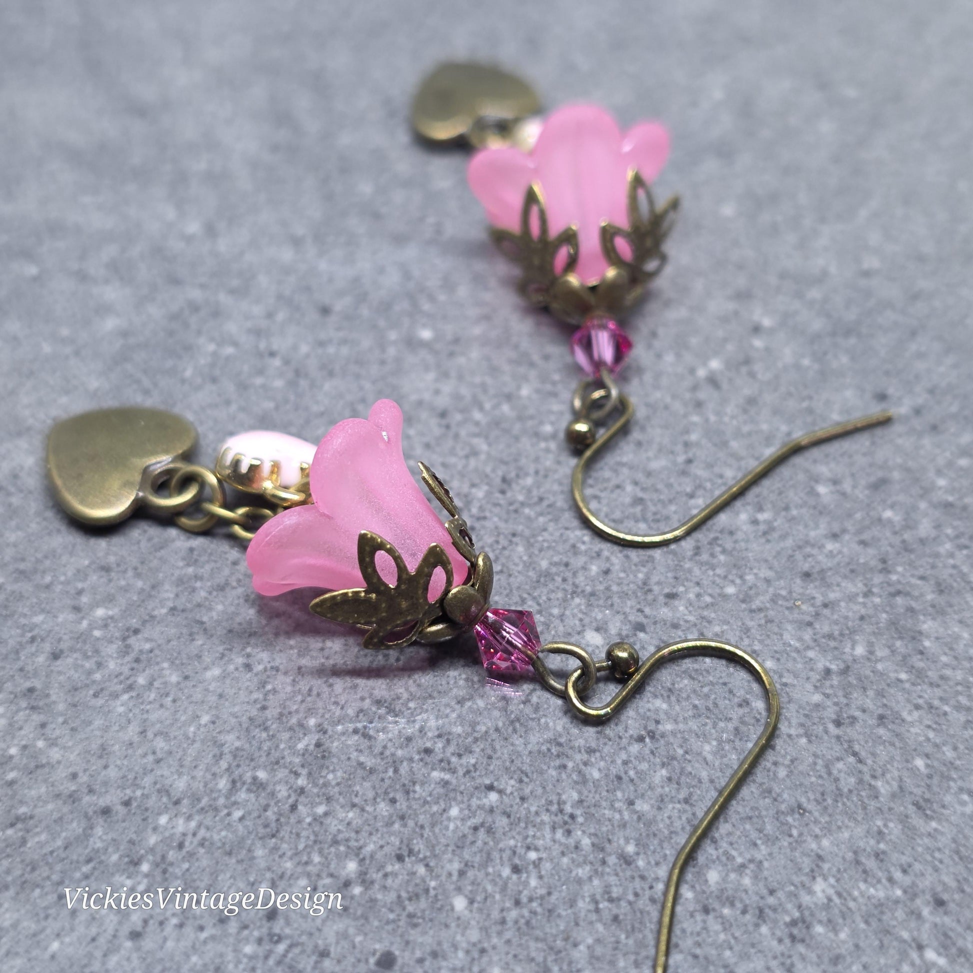 Flower Earrings, Hypoallergenic or Sterling Silver Ear Wires, PRIMERO Crystals® Earrings