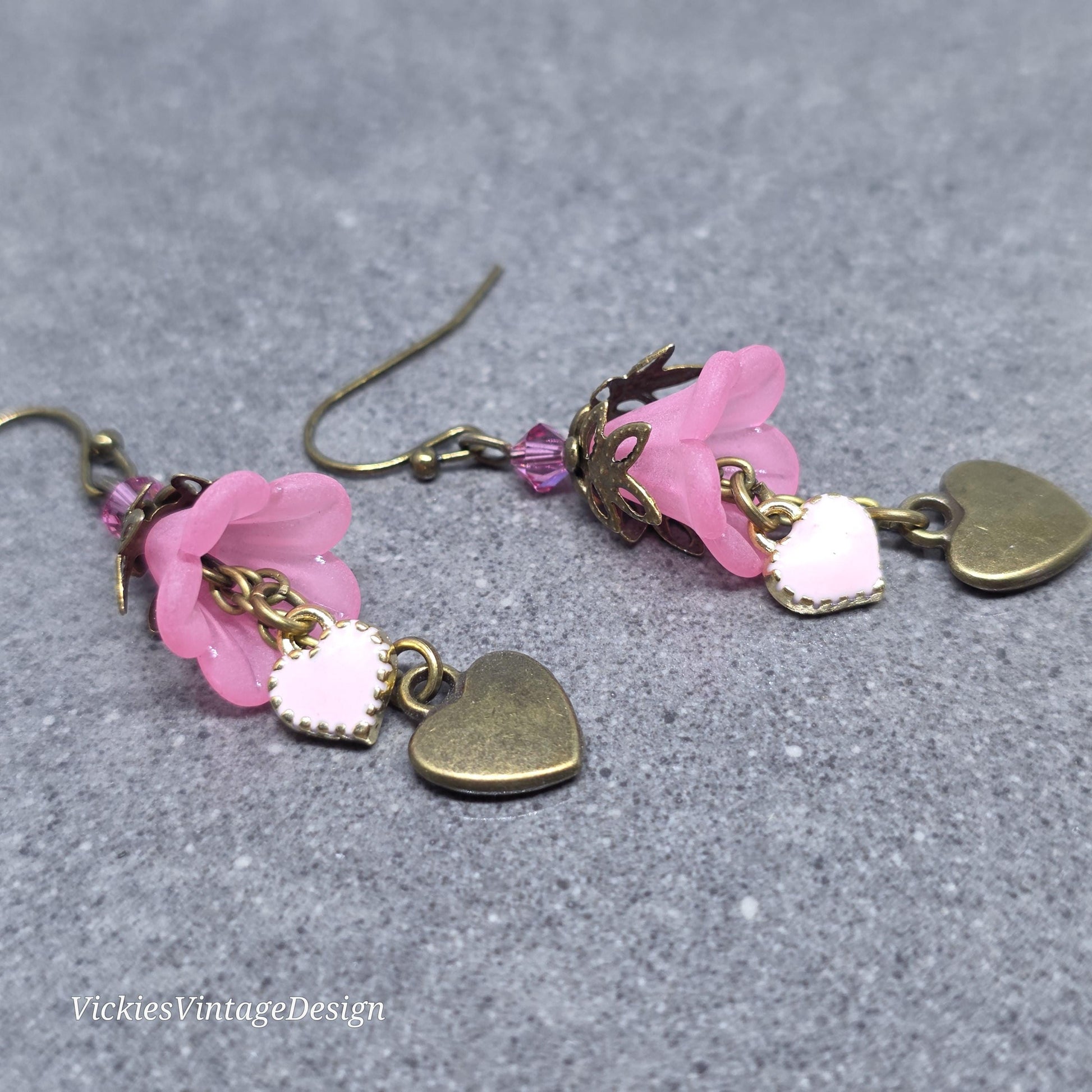 Flower Earrings, Hypoallergenic or Sterling Silver Ear Wires, PRIMERO Crystals® Earrings
