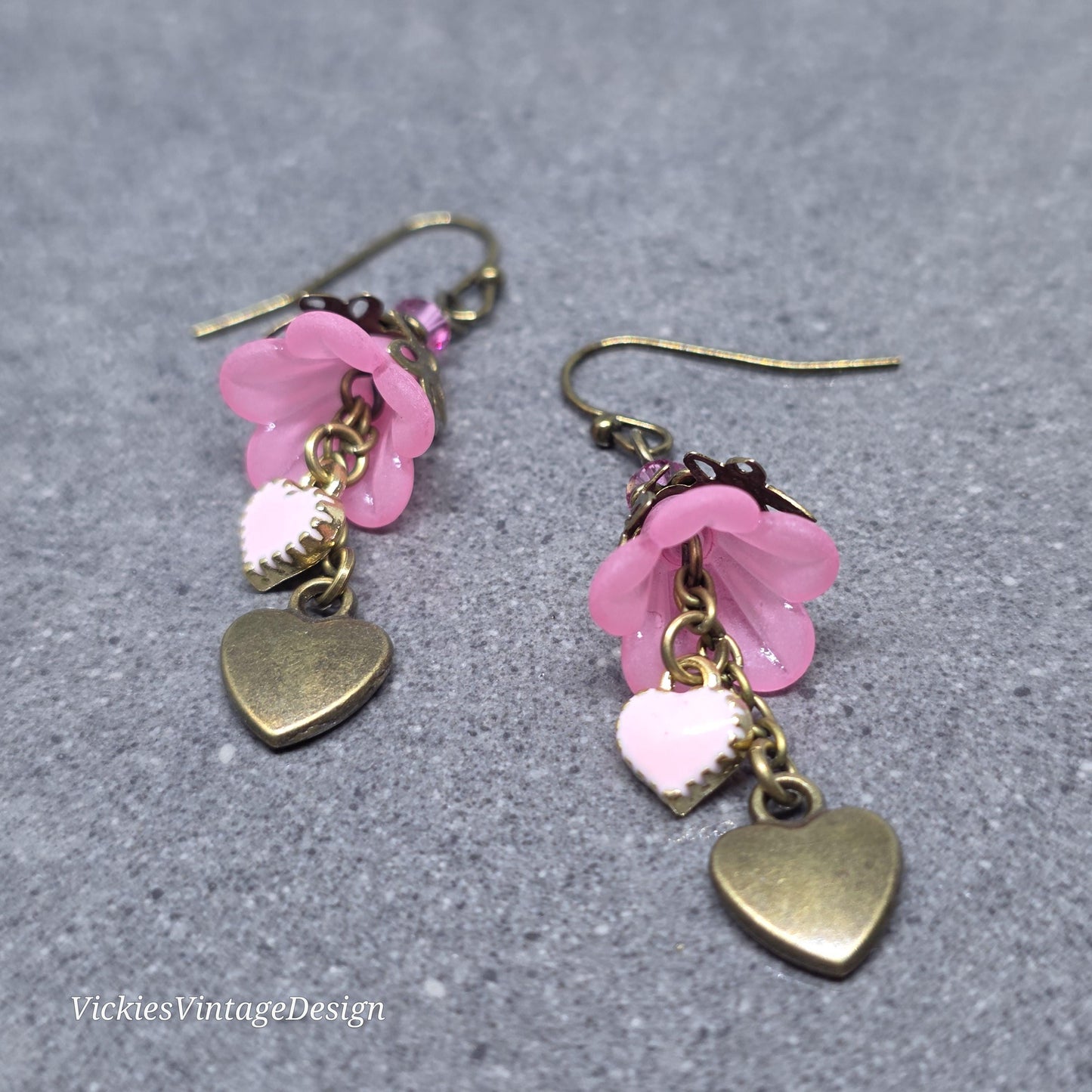 Flower Earrings, Hypoallergenic or Sterling Silver Ear Wires, PRIMERO Crystals® Earrings