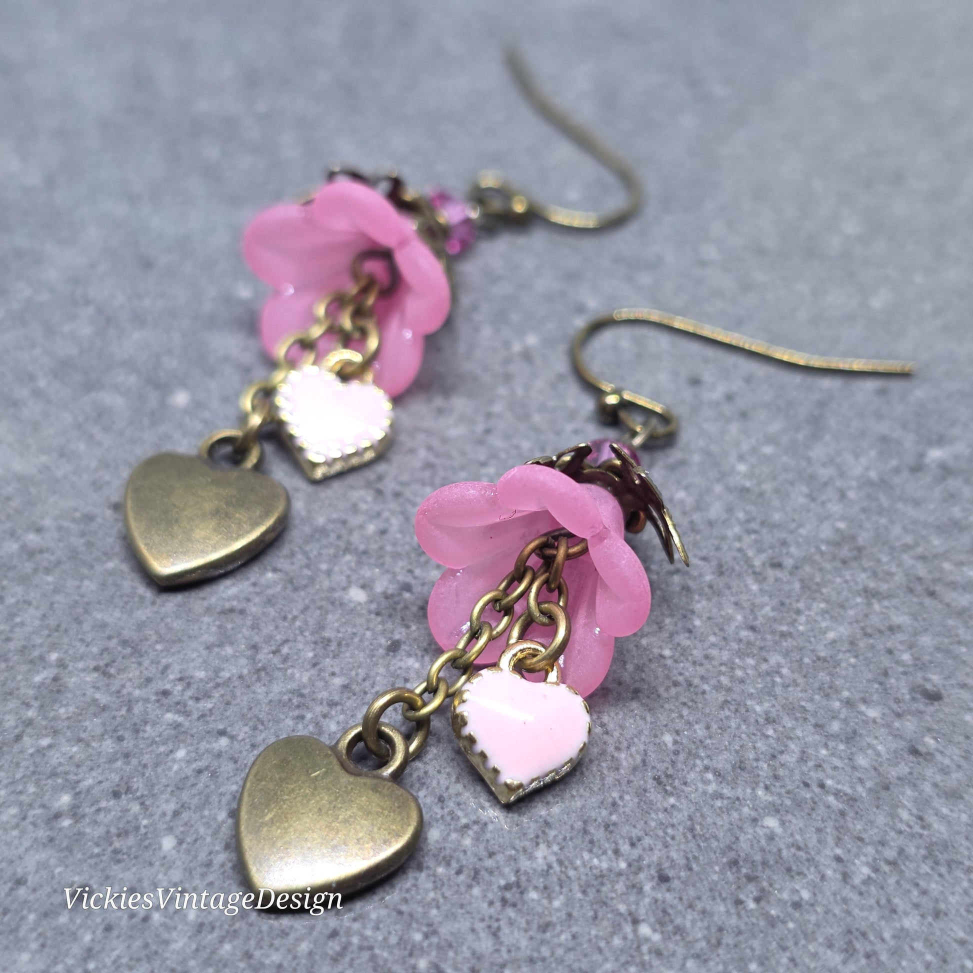 Flower Earrings, Hypoallergenic or Sterling Silver Ear Wires, PRIMERO Crystals® Earrings