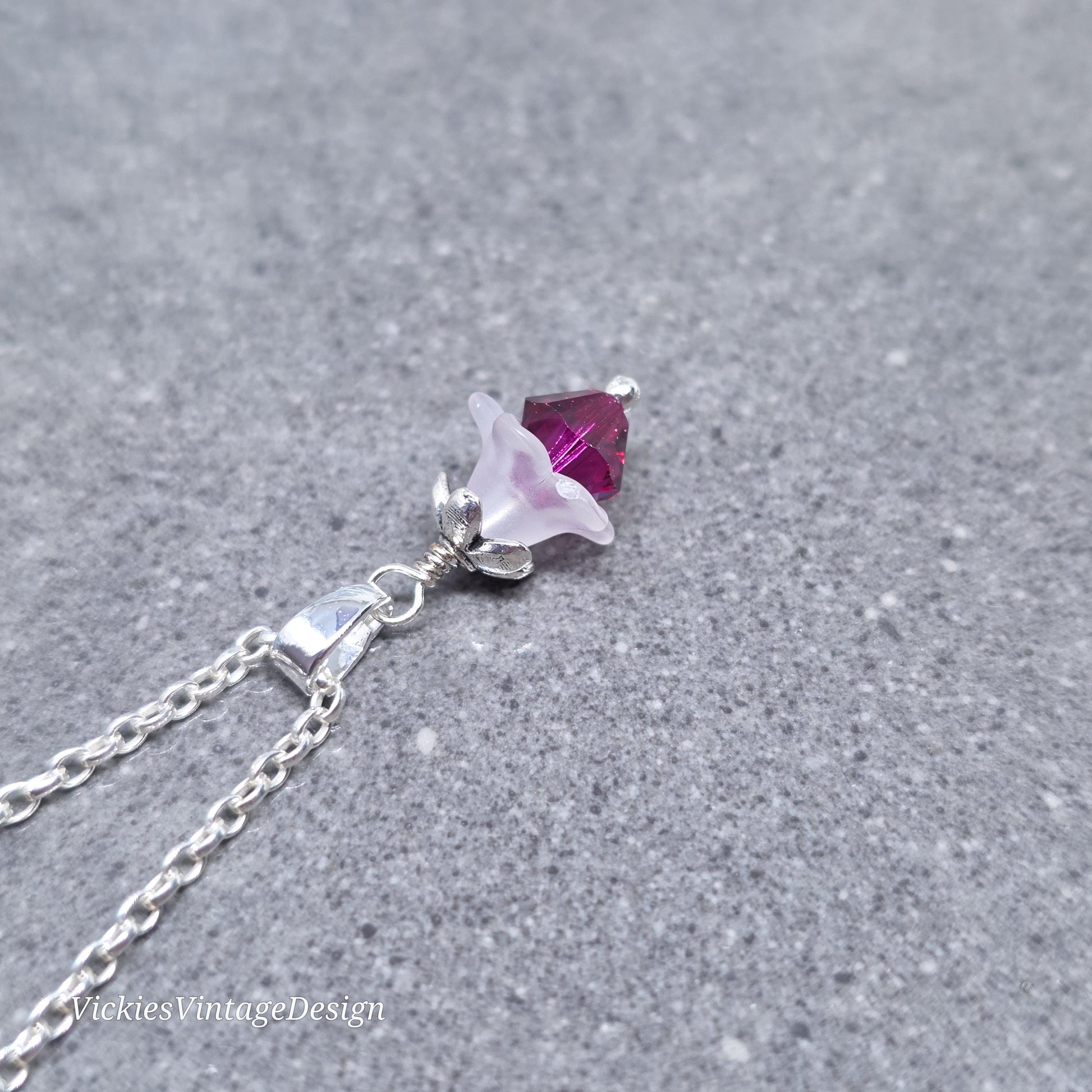 Family Birthstone Flower Necklace with a Choice of Chains, Personalised Jewelry, Special Occasion, Multi Birth Month, PRIMERO Crystals®