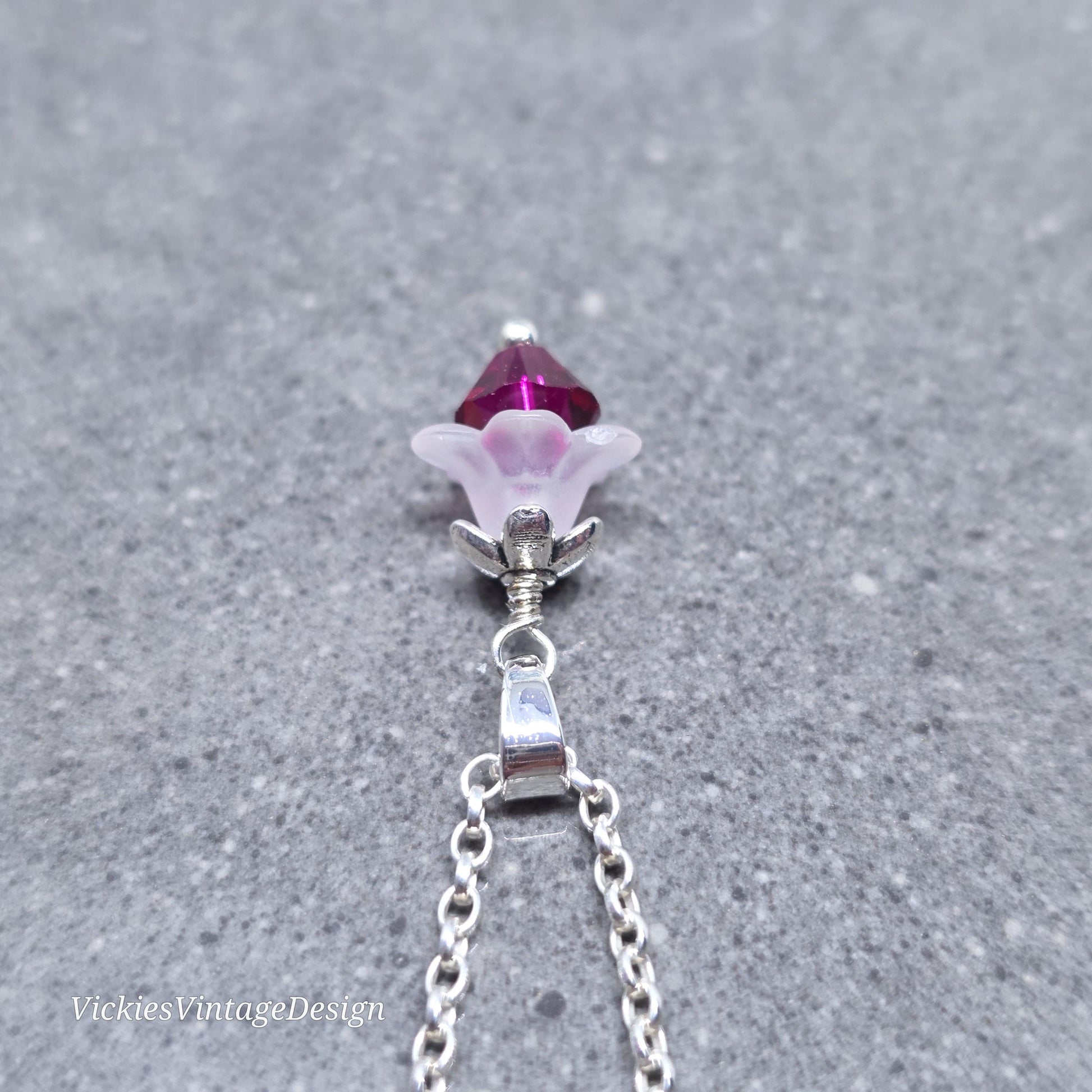 Family Birthstone Flower Necklace with a Choice of Chains, Personalised Jewelry, Special Occasion, Multi Birth Month, PRIMERO Crystals®