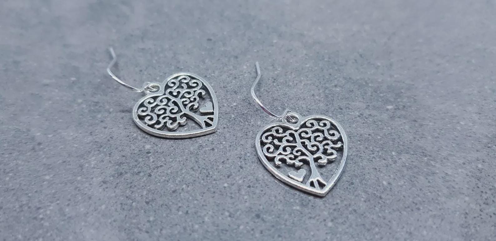Heart Tree of Life Necklace with a Choice of Chain Material and Length