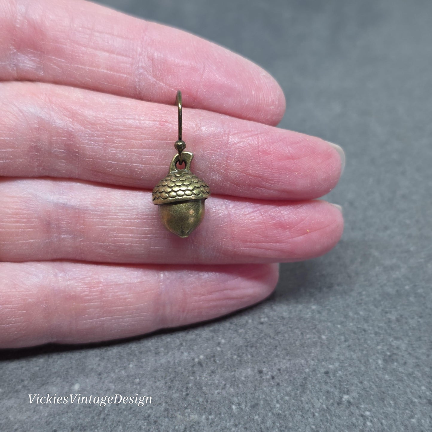 Large Acorn Earrings; Choice of Ear Wires, Fall Autumn Earrings