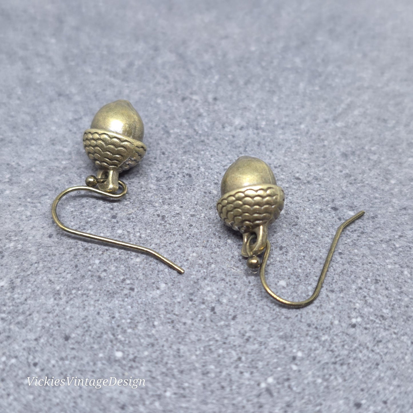 Large Acorn Earrings; Choice of Ear Wires, Fall Autumn Earrings