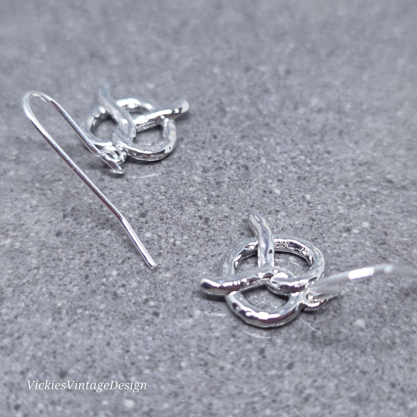 Pretzel Earrings with a Choice of Ear Wires