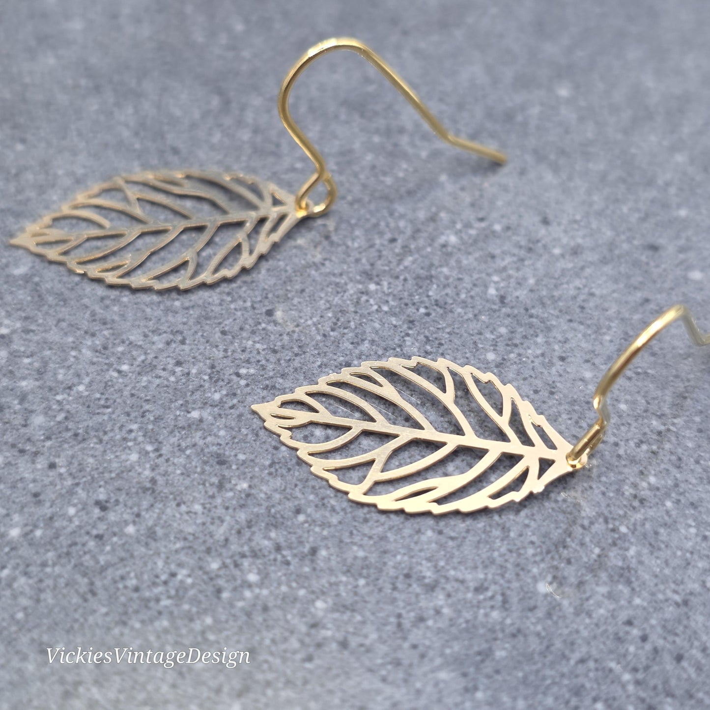 Leaf Earrings, Choice of Ear Wires, Gold Leaf Earrings, Tree Earrings, Leaf Earrings, Sterling Silver Ear Wires, Gift for her