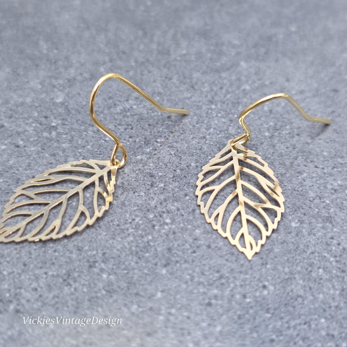 Leaf Earrings, Choice of Ear Wires, Gold Leaf Earrings, Tree Earrings, Leaf Earrings, Sterling Silver Ear Wires, Gift for her