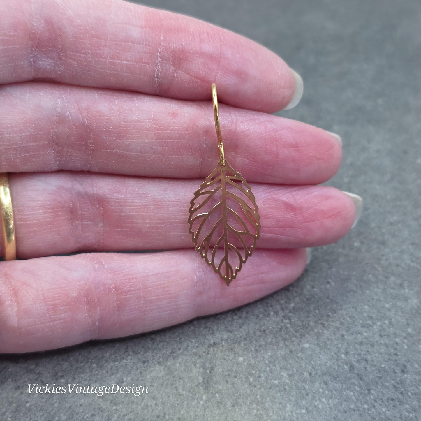 Leaf Earrings, Choice of Ear Wires, Gold Leaf Earrings, Tree Earrings, Leaf Earrings, Sterling Silver Ear Wires, Gift for her