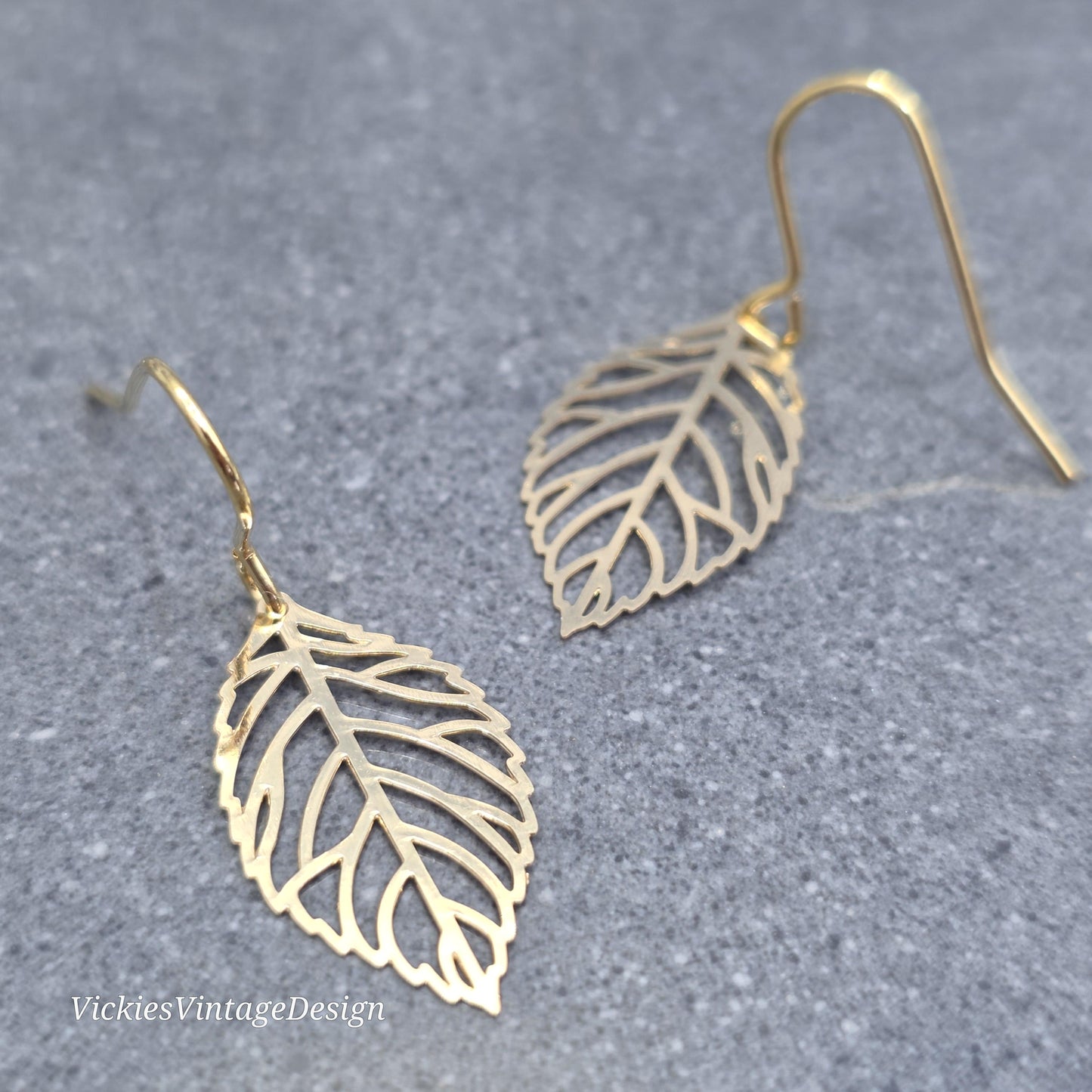 Leaf Earrings, Choice of Ear Wires, Gold Leaf Earrings, Tree Earrings, Leaf Earrings, Sterling Silver Ear Wires, Gift for her