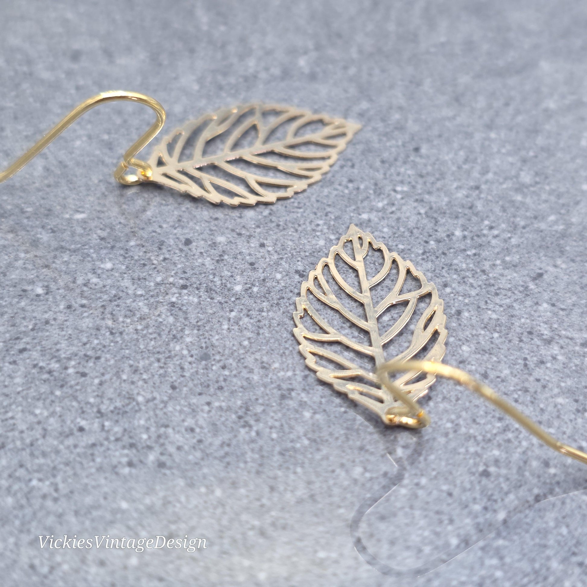 Leaf Earrings, Choice of Ear Wires, Gold Leaf Earrings, Tree Earrings, Leaf Earrings, Sterling Silver Ear Wires, Gift for her