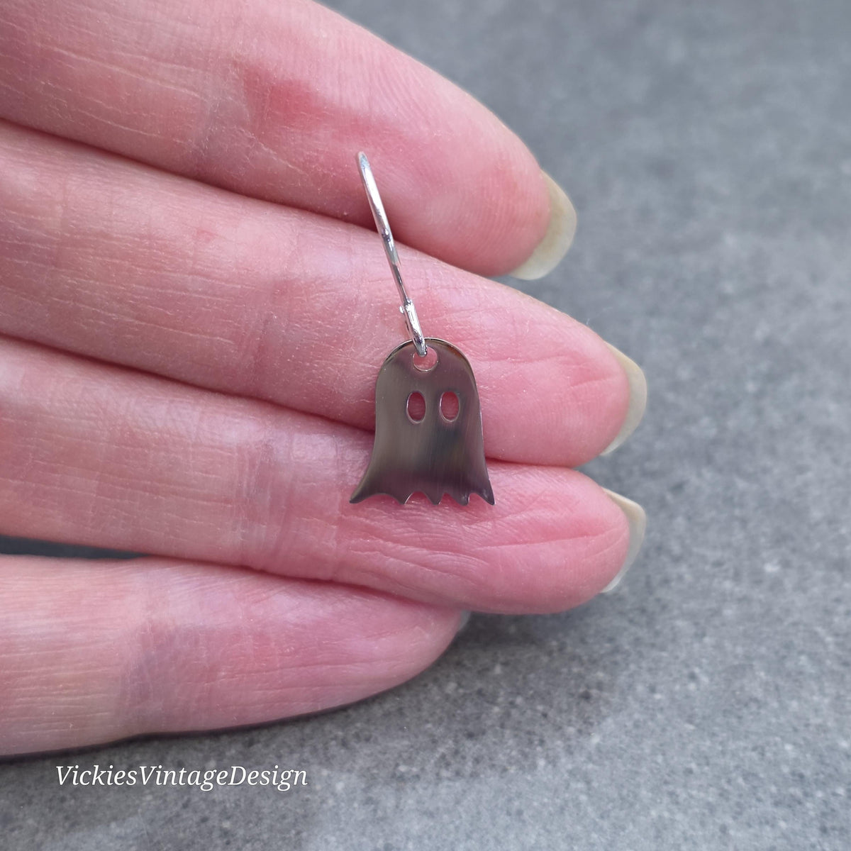 Ghost Earrings, Sheet Ghost Stainless Steel Jewelry