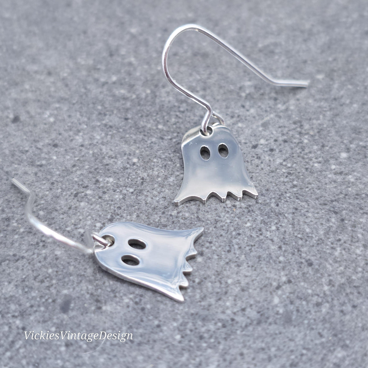 Ghost Earrings, Sheet Ghost Stainless Steel Jewelry