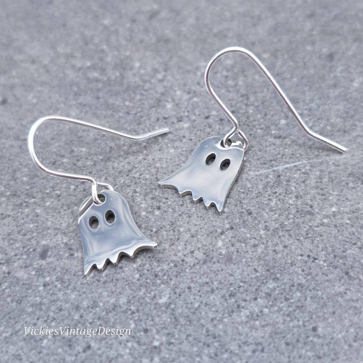 Ghost Earrings, Sheet Ghost Stainless Steel Jewelry
