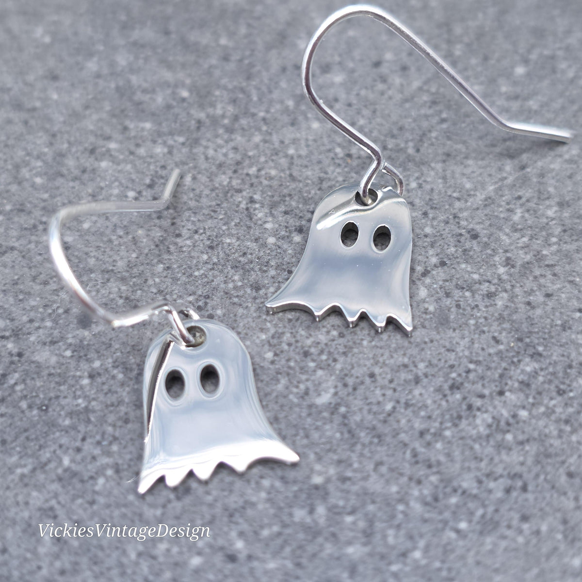 Ghost Earrings, Sheet Ghost Stainless Steel Jewelry