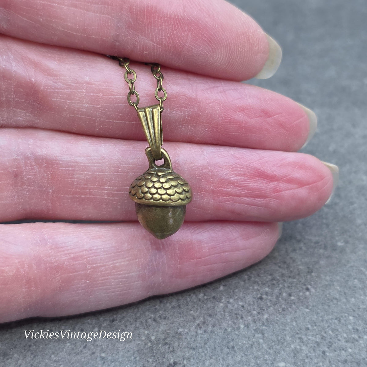 Acorn Necklace, Autumn Jewellery