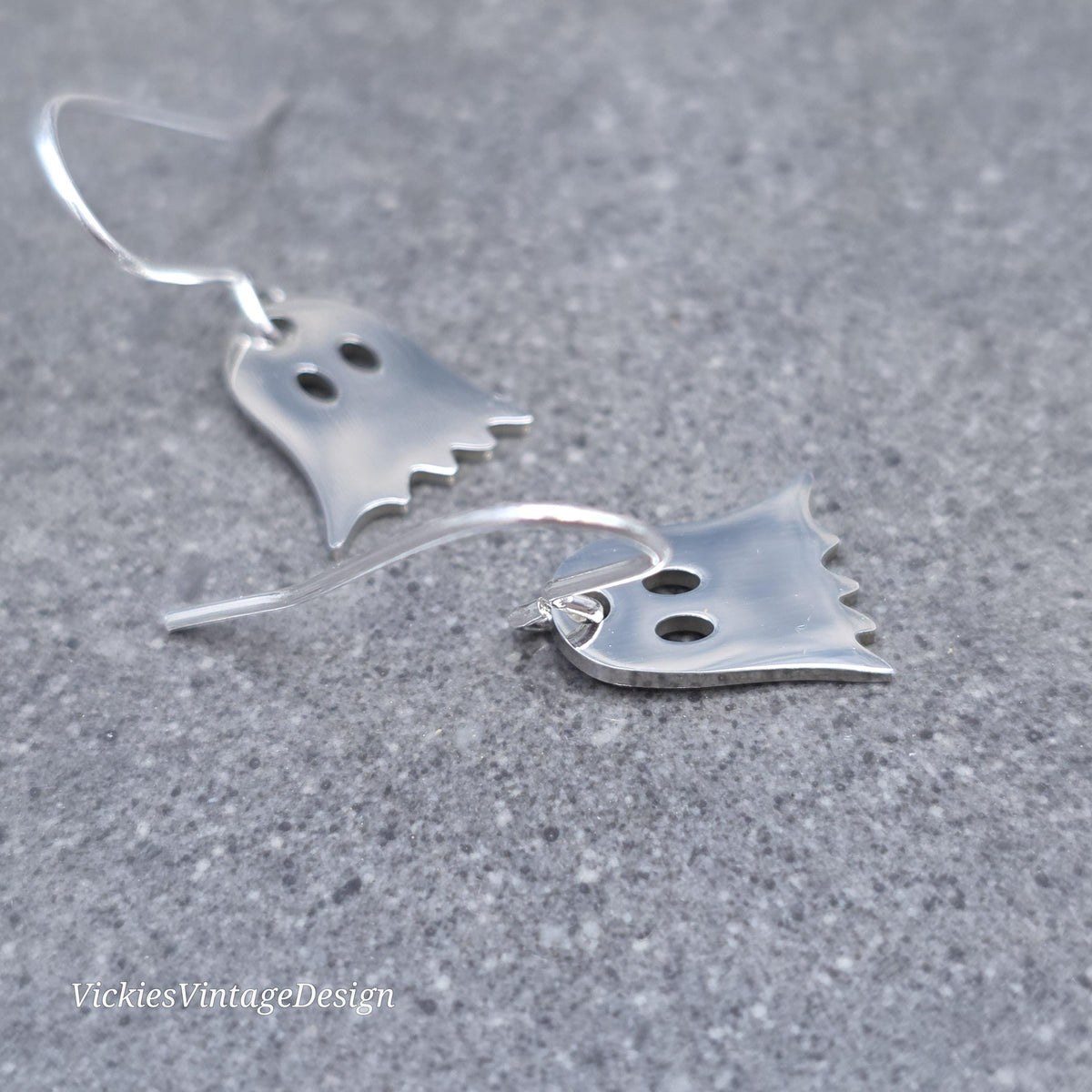 Ghost Earrings, Sheet Ghost Stainless Steel Jewelry